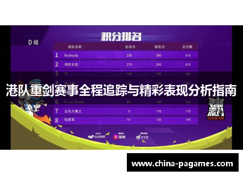 港队重剑赛事全程追踪与精彩表现分析指南